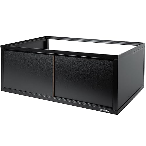 REPTI ZOO Deluxe Terrarium Stacker with Front Sliding Doors, Reptile Tank Stacker Suitable for Stacking 30" W and 12" D Terrariums, 30" W X 12" D X 10.5" H - size: Terrarium Stacker(30"W X 12"D X10.5"H) )