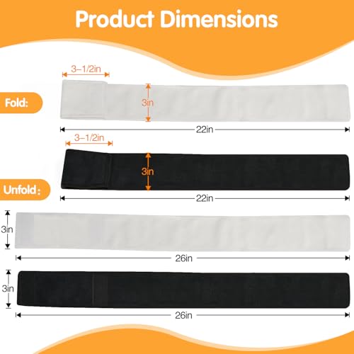 DkOvn Football Towel, Streamer Thin Sports Towel with Hook and Loop Closure, for Drying Hands, Gloves and Football Accessories - color: White + Black