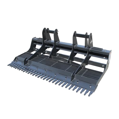 Skid Steer Attachment leveler harrow Medium Duty Land Leveler for Skid Steers, 78" Wide, Ideal for Landscape, Gravel Driveway Redressing & Soil Prepping