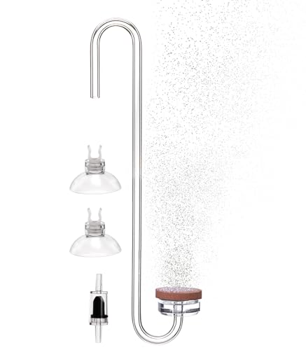 Acrylic CO2 Diffuser for Aquarium Planted Tank, Hooked version-20cm - color: Hooked version-20cm
