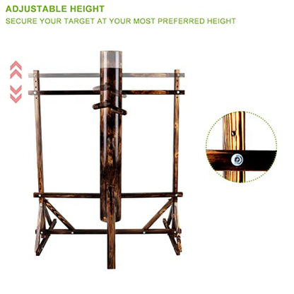 Wood Wing Chun Adjustable Frame Target Training Dummy IP Man Martial Art Kung Fu