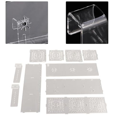 FILFEEL Premium Acrylic Fish Isolation Box, Transparent Design for Breeding and Observing, Easy to Install with Hook and Sucker, Sturdy and Impact Proof, Double Fixation to Prevent - size: 30CM*10CM*10CM