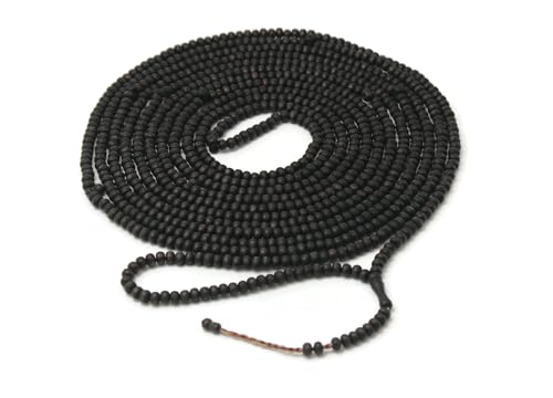 1000 Beaded Matt Black Olive Wood Tasbih Tasbeeh with Counter Misbaha Islamic Gift Tasbih Prayer Beads Tesbih 5x7 mm for Dhikr