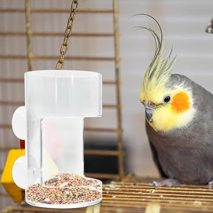 Betta Fish Feeder - Fish Feeding Tube, Clear Feeding Tube Shrimp Feeder | Shrimp Feeding Dish, Betta Feeder with Suction Cup, Transparent Aquarium Feeder Bird Feeder, Fish Tank Accessories for Fish - size: round