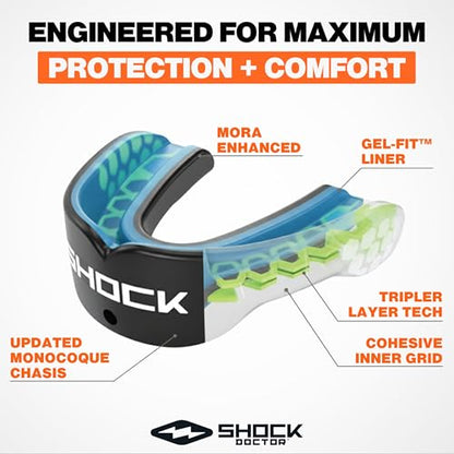 Shock Doctor Gel Max Power Carbon Convertible Mouth Guard - color: Carbon, size: Youth