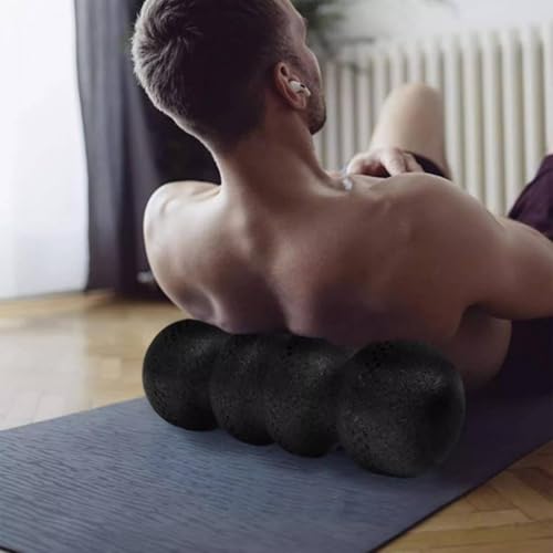 Foam Roller Myofascial Massage Roller Deep Tissue Expanded Polypropylene High Density Suitable for Stretching Fitness Athletes Home Rehabilitation, Pink, Hardness 55