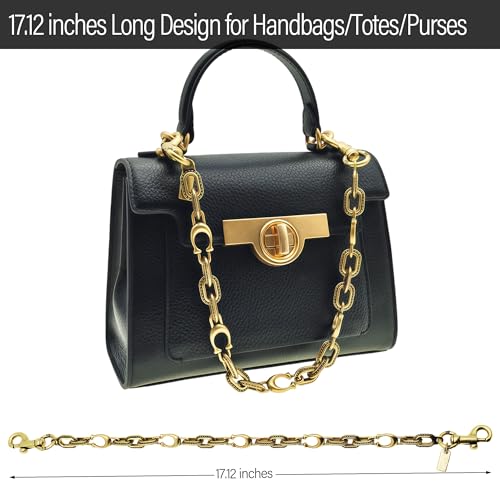 Bag Chain Charm for Handbag Totes, Gold Purse Charm Chain, Decorative Motif Chain Bag Charm Supplies, Purse Extender Chain & Keychain Charm