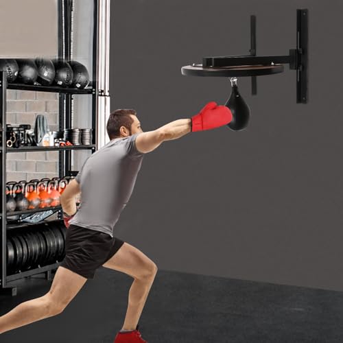 Speed Bag Platform, Heavy Duty Steel Construction Boxing Training Equipment, Minimizes Vibration and Noise, Boxing Speed Reaction Training for Training, Boxing, Exercise