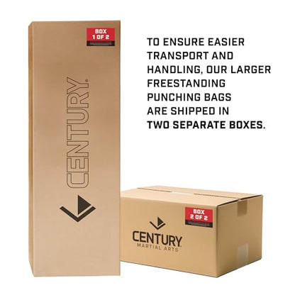 Century Wavemaster 2XL Pro Freestanding Punching Bag for Adults - Color Options | Boxing Bag with Stand | Punching Dummy & Kickboxing Bag | Heavy Punching Bag | Adjustable Martial Arts Kicking Bags - color: Red