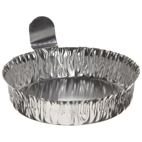 Heathrow HS14521B Aluminum Weighing Dishes, Medium, 57 mm Diameter x 14 mm Height (Pack of 100)