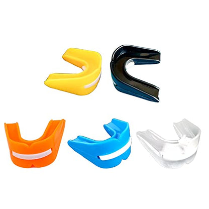 Sports Mouth Guard Youth Mouthguard Adults Athletic Double-Sided Gum-Shield for Football Basketball Boxing MMA Hockey Teeth Protector Boxing - color: Sky Blue