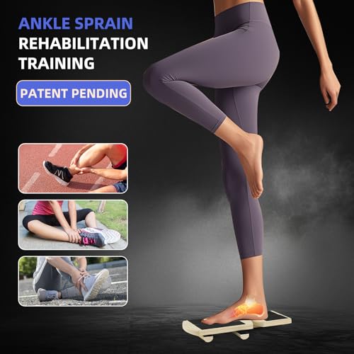 Juoe Ankle Strengthener & Axis Board for Physical Therapy,Blackboard Foot Trainer and Foot Strengthener,Stability Exercises,Plantar Fasciitis Relief,Posture Corrector,Axisboard for Leg Stability