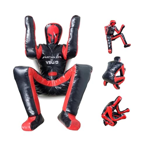Professional MMA Grappling Dummy - Heavy Duty Unfilled BJJ Training Mannequin for Wrestling, Judo & Jiu Jitsu - Durable Vinyl Sitting