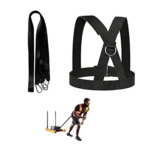 Sled Harness, Weight Speed Tire Pulling Workout Resistance and Assistance Trainer Physical Training Rope Football Exercise Equipment for Outdoor Indoor Men and Women - size: 9.8FT