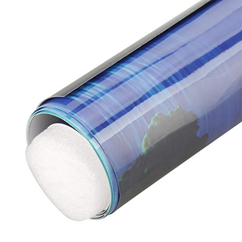 3D Aquarium Background Sticker Underwater Effect Poster PVC Static Cling Fish Tank Decorative Backdrop 24x16 inch Waterproof for Freshwater Saltwater Tanks - size: 61×41cm