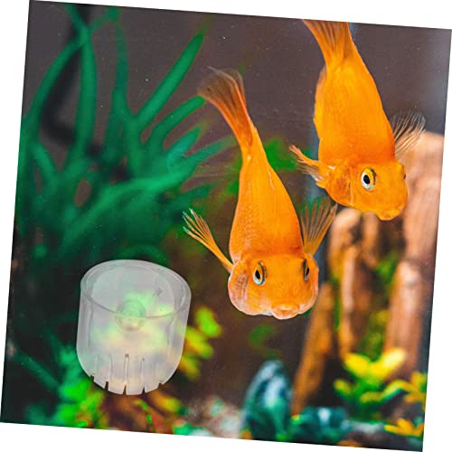 ERINGOGO 4pcs Acrylic Fish Feeding Cup Set Shrimp Feeder for Aquarium Feeding Tool for Red and Line
