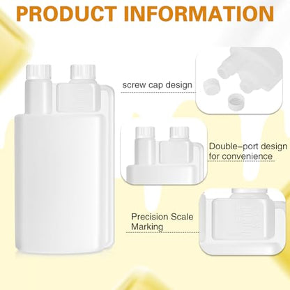 CHENGU Plastic Flask with Built in Shot Glass Measuring Bottles Graduated Chamber with Caps Liquid Dispenser for Liquids to Store and Pour for Concerts Travel Camping Party(1 Pc,33.8 Oz, 1.69 oz) - size: 33.8 oz, 1.69 oz