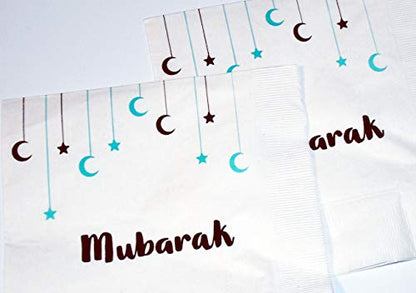 Zaffron Mubarak Design Party Napkins (Pack of 20)