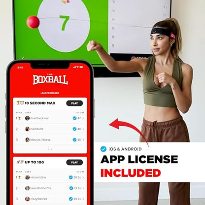 Boxbollen® Family 5 Pack Boxing Reflex Ball - Interactive Boxball App Integration - Hand Eye Coordination Training Ball -Boxing Equipment for Home -Christmas Gift for Family,Gift for Boxers, All Ages - size: Family Pack 5 Unit