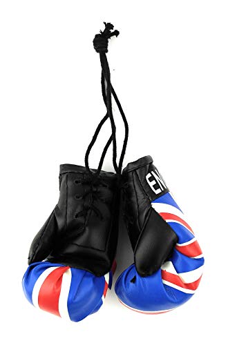 Hanging Car Mirror Mini Boxing Gloves (England) - color: England
