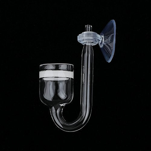 CO2 Diffuser, Carbon Dioxide Glass Reactor U Shape Tube Set for Aquarium Plants Tank(CO2 Diffuser Set) - color: CO2 Diffuser Set