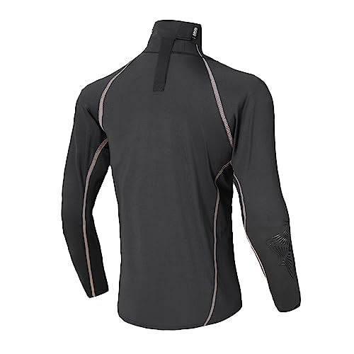 EALER Hockey Compression Shirt with Neck Guard, Neck Protect Long Sleeve Shirt - color: Shirt-boys, size: X-Large