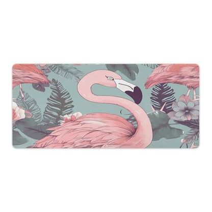 Large Size Gaming Mouse Pad Flamingo2 Desk Mat Non-Slip Base Waterproof Desktop Writing Pad for Office Home - color: Flamingo2, size: 40x90cm