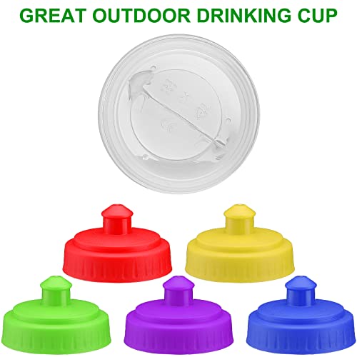 Didaey 100 Pack Water Bottles Bulk 20 oz Reusable Plastic Water Bottles with Pull Top Cap Dishwasher Safe Sports Drinking Bottle for Fitness, Hiking, Cycling, or Gym Workout