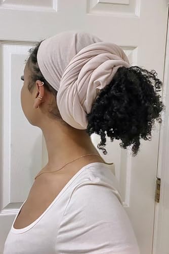 Hijab Scarf for Women Soft Muslim Hijabs Head Wrap Scarves Fashion Long Hair Shawls Stretchy Muslin Headscarf - color: Cream Hijab Scarf for Women