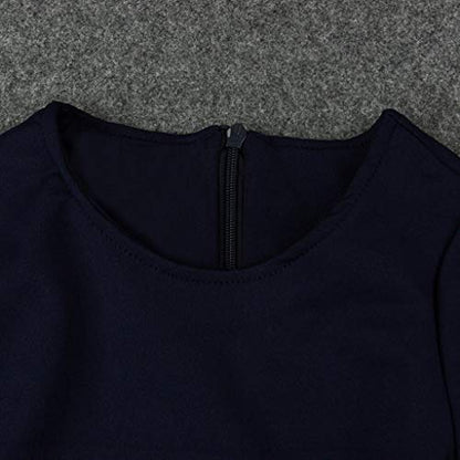 Toddler Baby Girls Muslim Prayer Dress Abaya with Floral Hijab 2pcs Islamic Long Skirt Eid Outfits Arabic Dubai Maxi Dress - color: Dark Blue, size: 4-5T