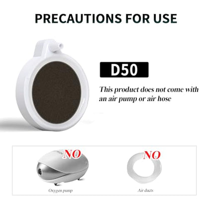 Nano Aquarium Air Stone, Fish Tank Bubbler Aerator (5-30Gal) | 1.97Inch Nano Bubbles, Improved Dissolved Oxygen, Quiet Aeration,Water Oxygenation (Air Pump and Airline Tubing not Included) - size: 1.97 inch for 5 to 30 gallon tanks