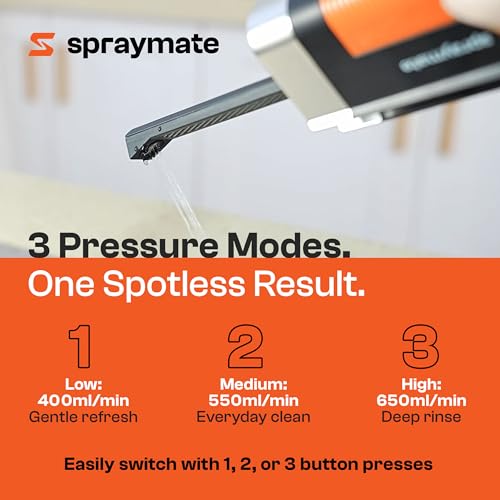 Portable Bidet for Travel – Electric High Pressure Rechargeable Bidet for Women & Men | 400ML Bottle | 650ML/Min Flow | USB-C | 1100mAh Battery | USA Brand – Spray Mate