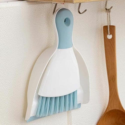 Dust pan Broom Brush Dustpan Small Broom and Dustpan Set（Light Blue, 2set） | Mini Broom and Dustpan, Small Dustpan and Brush Set for Home Cleaning, Sofa, Desk, Guinea Pig Cage, Cat Litter etc. - color: Light Blue, size: 2set