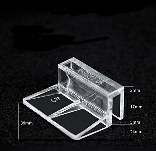 4pcs Clear Color Acrylic Aquarium Fish Tank Glass Cover Clip Support Holder (5mm) - size: 5mm