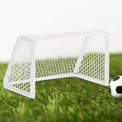 TOYANDONA Miniature Soccer Goal for Dollhouse Convenient Portable Sports Equipment Motor Skills Realistic Design for Indoor Play and Fish Tank Games