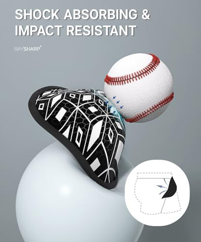 RAYSHARP Baseball Cup Youth Boys - Soft Foam Protective Cup Ages 7-12 Kids Athletic Cup for Football Lacrosse Hockey MMA Baseball Accessories - color: 2 Pack Black White