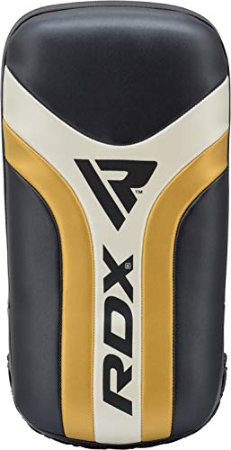 RDX MMA Thai Pad for Training,Maya Hide Leather Curved Kick Boxing Strike Shield, Boxing, Muay Thai, Karate, Martial Arts, Taekwondo, Punching, Foot, Knee and Elbow Target. Sold As Single Item