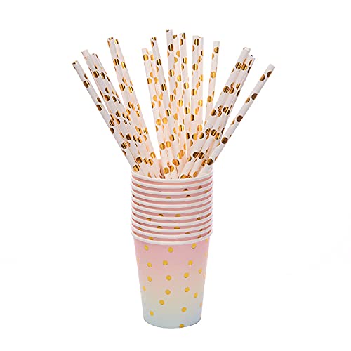 200PCS Rainbow Pastel Party Supplies Set-Disposable Paper Dinnerware Serves 25, Pastel Paper Plates Napkins Cups&Gold Plastic Silverware Sets for Wedding Birthday Baby Shower Holiday Parties(Colorful) - color: Colorful