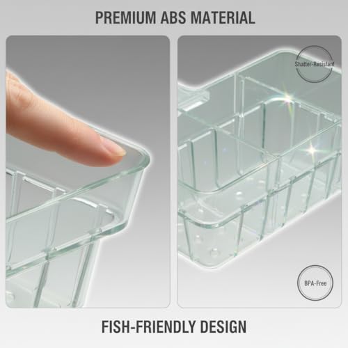 Large Aquarium Plant Holder scalable Top Hanging Fish Tank Plant Holders Cups, Accessories Adjustable, Fish Tank Décor Hangers, Scalable Design for Aquarium Hobbyists