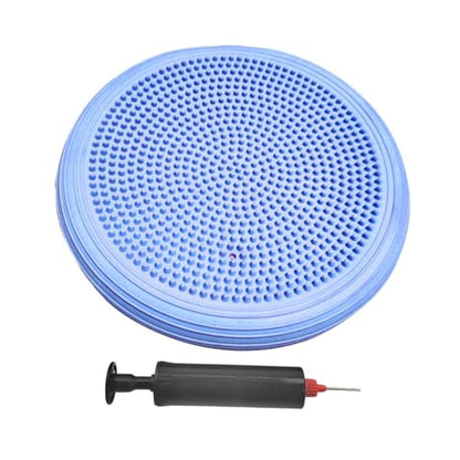 Balance Mat Yoga Mat Wobble Cushion Wiggle Seat Balance Disc Flat Pad Stability for Gymnastics Gym Fitness Yoga Kids 13.39 Inch - color: Blue