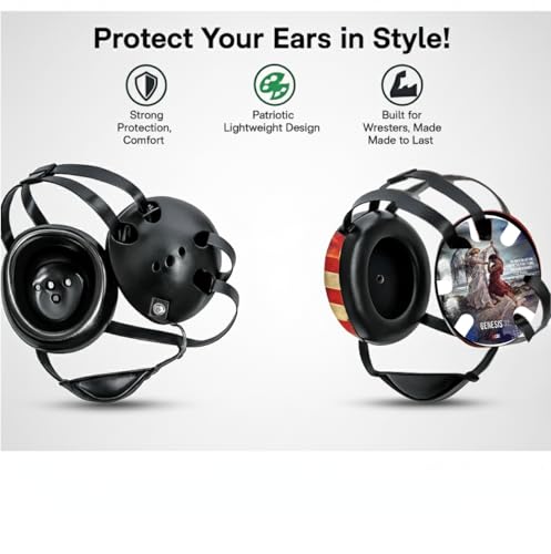 Wrestling Headgear with Ear Protection & Chin Cup Adjustable Lightweight Head Guard for Competition & Practice – Durable Protective Wrestling Ear Guard for Youth & Adult Athletes - color: Jacob Wrestled God