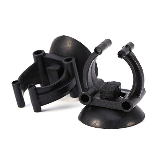 Silicon Suction Cup Sucker Clips, Holder Aquarium Fish Tank Air Line Pipe Tubing, Let You Easily Raise Fish at Home, for Standard Airline Tubing Clear Air Hose Holder