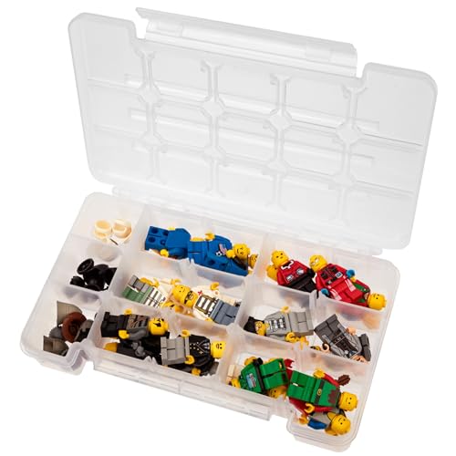 Akro-Mils 05705 Plastic Portable Parts Storage Case for Hardware and Crafts with Hinged Lid and 4 Adjustable Dividers, (8-3/8-Inch x 5-Inch x 1-5/8-Inch), Small, Clear - size: Small, style: 1-Pack