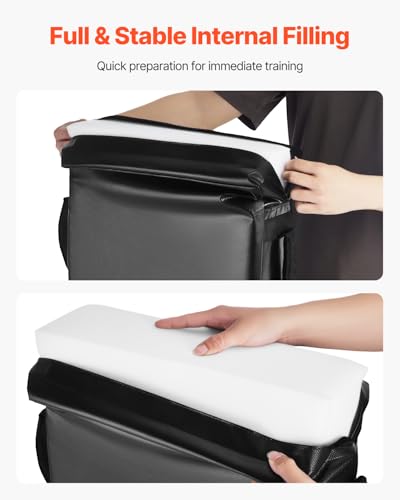VEVOR PVC Step Over Dummy, High-Density Sponge Blocking Pad Equipment, Heavy Duty Tackle Dummies with Handles, Great for Footwork Drills Sports Training Practice - size: 1PC 24*16inch Blocking Pad