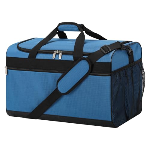 20 inch Gym Bag for Men, Royal Blue | 40L Capacity, Sport Duffle Bag, Weekender Duffel Bag, Travel - color: Royal Blue