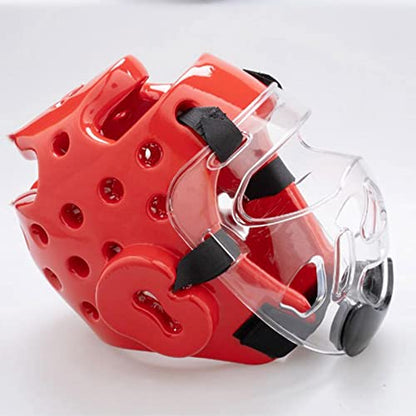 Clear Taekwondo Mask for Kids Adult Karate Mask Detachable Protector Head Gear Head Cover, Face Shield Thickening for Martial Arts Boxing Sparring Grapplings Muay Thai Kickboxing Training - color: Kids