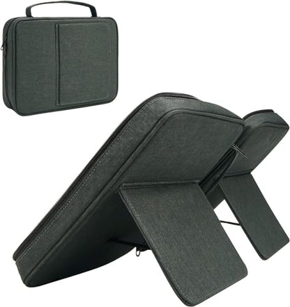 Bible Covers for Men & Women, Bible Case Carrying Church Bag with Book Stand, Bible Bag with Handle, Zipper and Multi-Pockets for Scripture Study Bible Protector