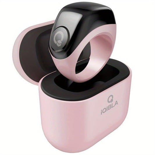 Zikr Ring Smart Tasbih Counter with Charging Case, Pink - color: Pink