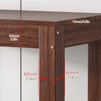 Carbonized Wood Aquarium Stand Solid Wood Heavy-Duty Aquarium Eco-Stand for Home Office Fish Tank Shelving Features Two-Tier Storage Space Height: 71cm / 28in(60x35cm/23.6x13.8in) - size: 60x35cm/23.6x13.8in