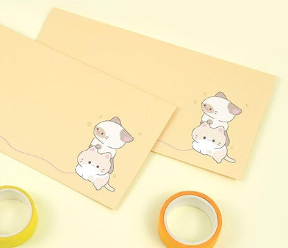 16 Pcs Money Envelopes Cash Envelopes, 8 Designs, 3.5 x 7 Inch (Cat) - style: Cat